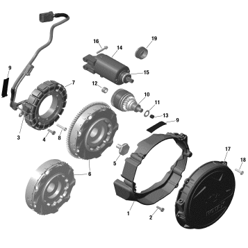10- Electric - Magneto And Starter - 600R E-TEC