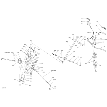 07- Steering MXZ - 600R ETEC - Iron Dog - Package X