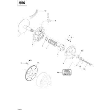 05- Drive Pulley 550F
