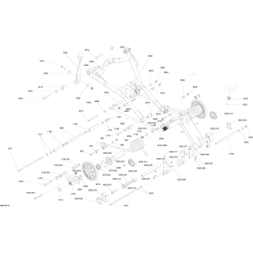 08- Rear Suspension Renegade - 850 E-TEC - Package Adrenaline - Superior