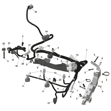01- ROTAX - Engine Harness And Electronic Module