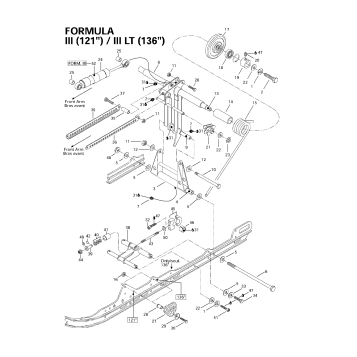 08- Rear Arm, Rear Suspension 121”-136”