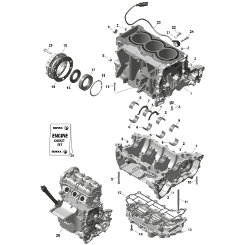 01- ROTAX - Crankcase