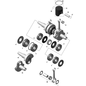 01- ROTAX - Crankshaft and Pistons