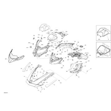 09- Body - Hood Section - Bright White - Electric Start