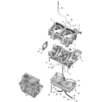 01- ROTAX - Crankcase