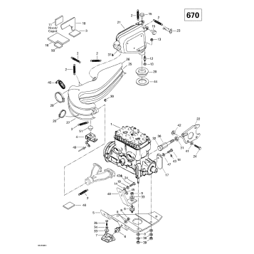 01- Engine Support And Muffler (670)