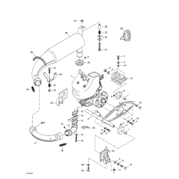 01- Engine Support And Muffler