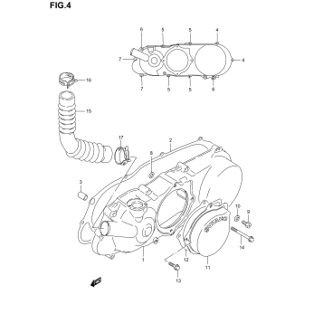 CRANKCASE LEFT COVER