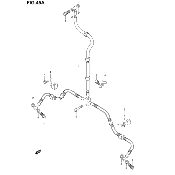 FRONT BRAKE HOSE (MODEL K6)