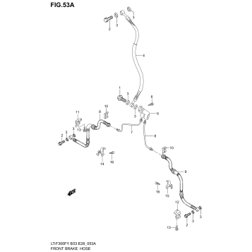 FRONT BRAKE HOSE (MODEL K2)