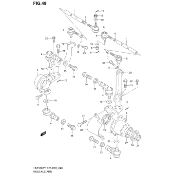 KNUCKLE ARM (MODEL X/Y/K1)