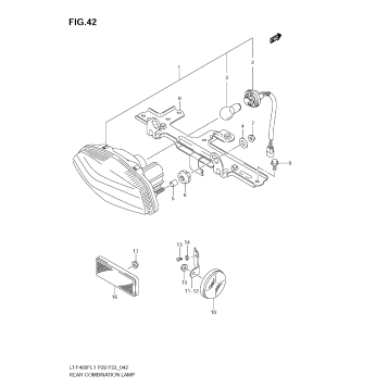 REAR COMBINATION LAMP (LT-F400FL1 E28)