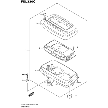 SPEEDOMETER (LT-A500XPL8 P33)