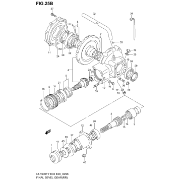 FINAL BEVEL GEAR (REAR)(MODEL K1/K2)