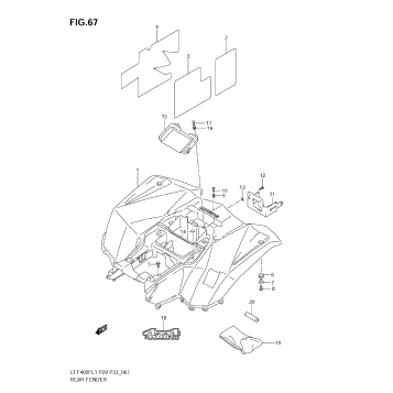 REAR FENDER (LT-F400FL1 E33)