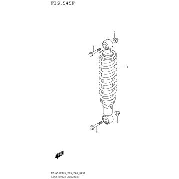 REAR SHOCK ABSORBER (LT-A500XPZM3 P33)