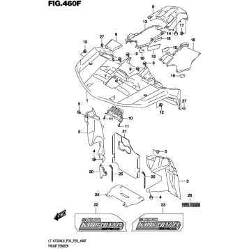 FRONT FENDER (LT-A750XPL9 P33)