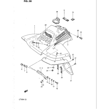 FRONT FENDER (MODEL E)