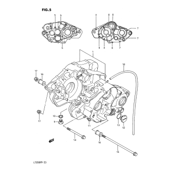 CRANKCASE (MODEL H/J/K/L/M/N)