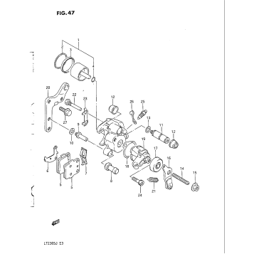 REAR CALIPER (MODEL F/G)