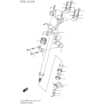 STEERING SHAFT (LT-A750XM2 P03)