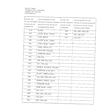 COLOR CHART