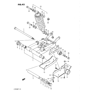 REAR SWINGING ARM (MODEL H)