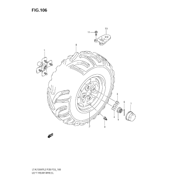 LEFT REAR WHEEL (LT-A750XPZL2 E33)