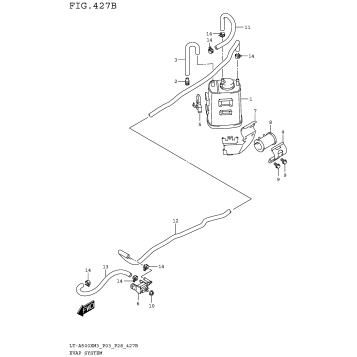 EVAP SYSTEM (LT-A500XPZM3 P33)