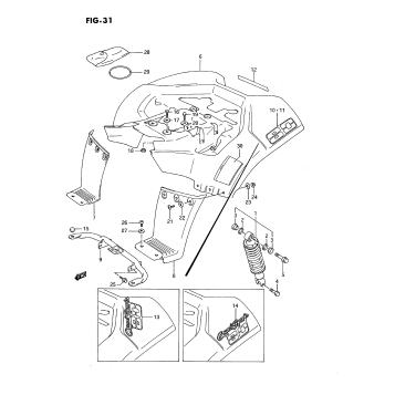 REAR FENDER (MODEL H/J/K)