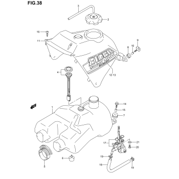 FUEL TANK (MODEL K3)