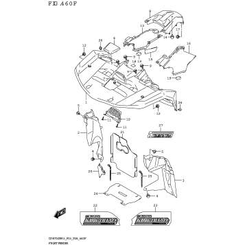FRONT FENDER (LT-A750X:(P03,P33))