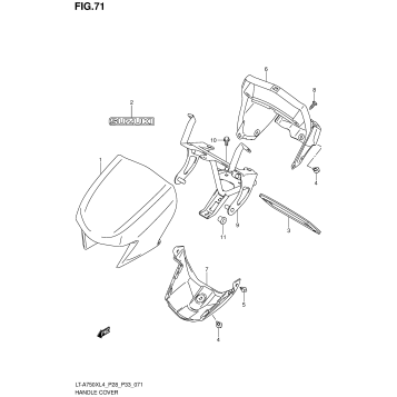 HANDLE COVER (LT-A750XZL4 P28)