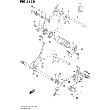 GEAR SHIFTING (1) (LT-F400FL5 P33)