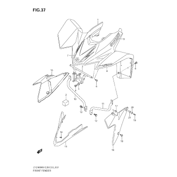 FRONT FENDER (LT-Z400)