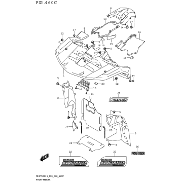 FRONT FENDER ((LT-A750XP,LT-A750XPZ):(P03,P33))