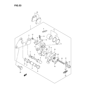 REAR CALIPER (MODEL K3)