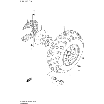 FRONT WHEEL (LT-A400F)