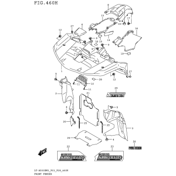 FRONT FENDER (LT-A500XPZM3 P33)