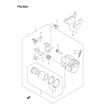 REAR CALIPER (MODEL K5/K6/K7)