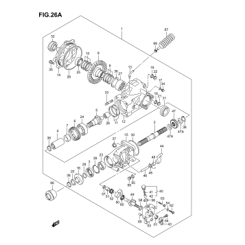 FINAL BEVEL GEAR (REAR)(MODEL K5/K6/K7)
