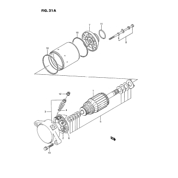 STARTING MOTOR (E.NO.125081%)