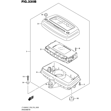 SPEEDOMETER (LT-A500XL7 P33)