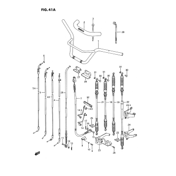HANDLEBAR - CONTROL CABLE (MODEL J/K/L/M/N/P/R/S)