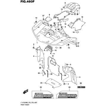 FRONT FENDER (LT-A750XPM0 P33)