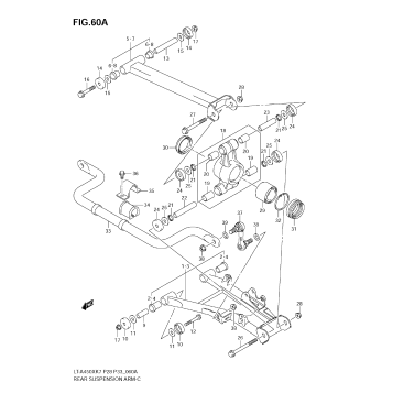 REAR SUSPENSION ARM (MODEL K8/K9)