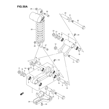 REAR CUSHION LEVER (MODEL K5/K6/K7)