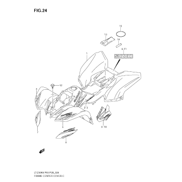 FRAME CENTER COVER (MODEL K6/K7)