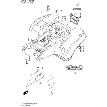 REAR FENDER (LT-A500XL5 P33)